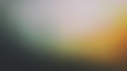 Faded grainy gradient background transitioning from dark gray to warm yellow and orange tones with a vintage effect