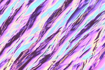 Iridescent wavy texture with vibrant colors.