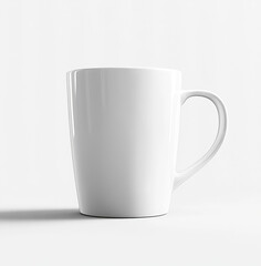 Obraz premium white cup isolated on white