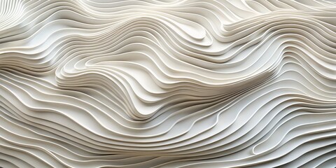 Obraz premium Abstract White Curved Lines, Minimalist, Architectural Design, abstract , architecture