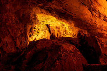 Stalactites in Dragons Cave, Kastoria