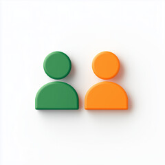 icon of a person, business role, on a white background