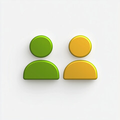 icon of a person, business role, on a white background