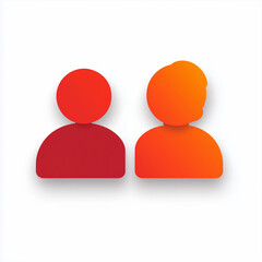 icon of a person, business role, on a white background