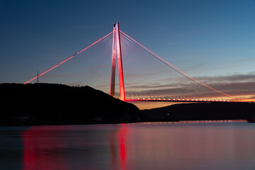 Yavuz Sultan Selim Bridge in Istanbul, Turkiye