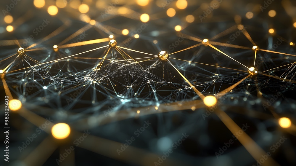 Poster mesh topology masterpiece – an intricate network of interconnected vertices, edges, and faces in a c