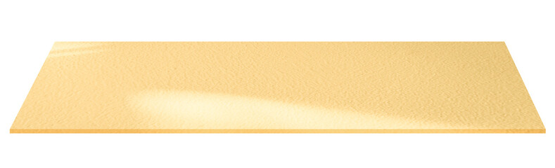 Floor Concrete isolated,Yellow Cement Flooring Grain Texture,Top Shelf Table with Rough Surface,3d Perspective Mock up Element for Studio Display Product with clipping path