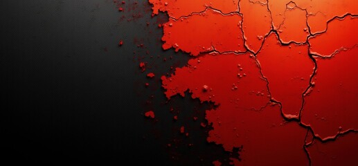 Abstract textured background featuring a blend of deep black and vibrant red, perfect for evocative designs, marketing materials, and modern artwork.