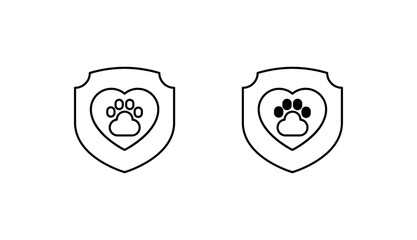 Protection icon design with white background stock illustration