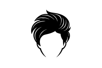 Hairstyle Silhouette Icon - Transparent Background Clipart