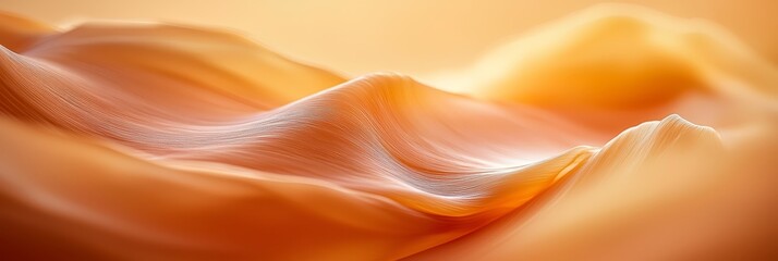 Obraz premium A mountain range with a blurred foreground and yellow sky, overlapping another mountain range with a blurred background and similar hue