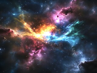 Nebulae, Spacecrafts, and Abstract Planets in a Galactic Exploration