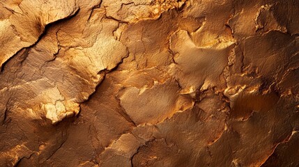  Close-up of brown rock wall with white speck in middle..Or, for more precision:..Intense shot of textured rock face, featuring intricate brown
