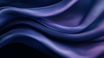 Obraz premium A tight shot of purple fabric, showcasing a wavy pattern at its bottom edge against a black backdrop