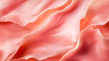 Obraz premium A tight shot of a pink-white backdrop featuring a red-yellow vertical stripe on its left side