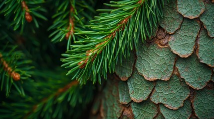 green leafy pattern adorns its bark, while a central brown spot marks its core