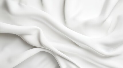  A tight shot of a plush white fabric, revealing its gentle texture and intricate folds