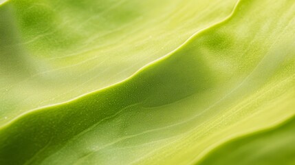  A tight shot of a green leaf with a blurred texture atop and base