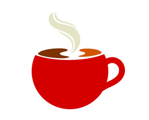 Coffee cup symbol icon. PNG illustration.