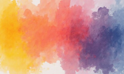 Vibrant watercolor background showcasing a blend of warm and cool colors, perfect for creative projects, branding, or digital artwork. - Powered by Adobe