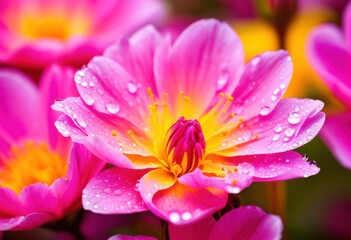 Fototapeta premium stunning close images showcasing vibrant colors unique features various blossoms nature, flower, petal, bloom, flora, garden, beauty, texture, summer