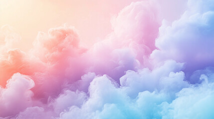 Pink And Blue Dreamy Clouds Pastel Aesthetic Background