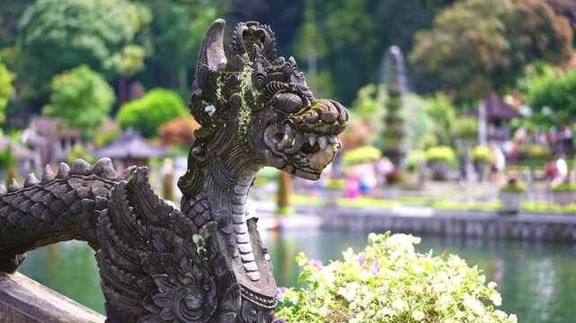 Tirta Gangga is a former royal palace in eastern Bali. Tirta Gangga Water Temple. Tourist attraction in East Bali, Indonesia. 