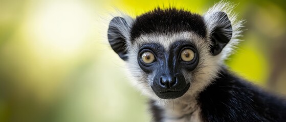 Fototapeta premium A small animal's startled expression in sharp focus against a softly blurred background