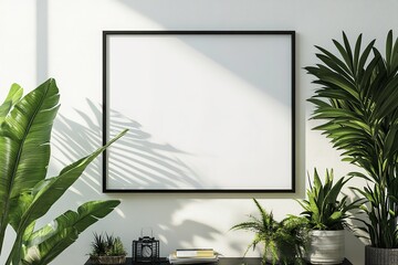 "Enhance Your Space: Turn any wall into a work of art with this stylish ISO A paper size frame mockup, ideal for home or office."