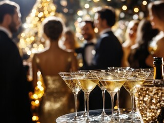 Elegant Golden and Silver Themed New Year’s Party Celebration
