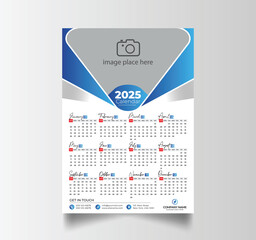 Modern 2025 Simple Calendar Planner Design