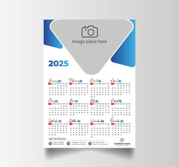 Modern 2025 Simple Calendar Planner Design