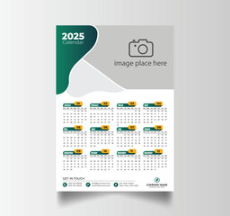 Modern 2025 Simple Calendar Planner Design