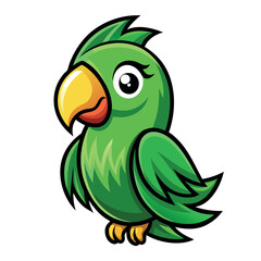 Cockatoo bird logo Parrot Mascot illustration blue macaw bird Character Design