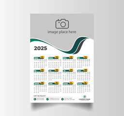 Modern 2025 Simple Calendar Planner Design