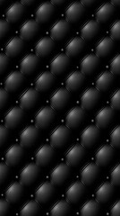   A zoomed-in photo of a dark brown leather fabric featuring a diamond pattern on both ends