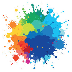 Colorful watercolor splash background vector