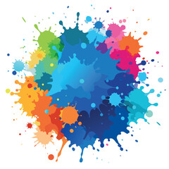 Colorful watercolor splash background vector