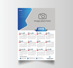 Modern 2025 Simple Calendar Planner Design