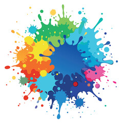 Colorful watercolor splash background vector