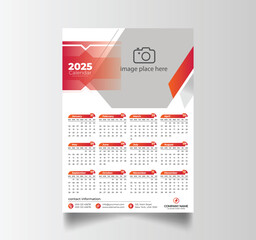 Modern 2025 Simple Calendar Planner Design