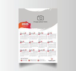 Modern 2025 Simple Calendar Planner Design