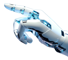 PNG Robot technology hand intelligence.