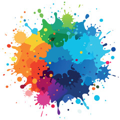 Colorful watercolor splash background vector