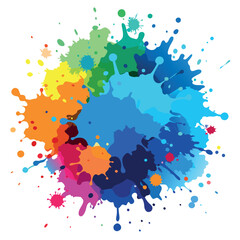 Colorful watercolor splash background vector