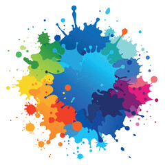 Colorful watercolor splash background vector