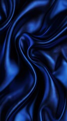 Obraz premium A blue fabric with a wavy pattern on both sides