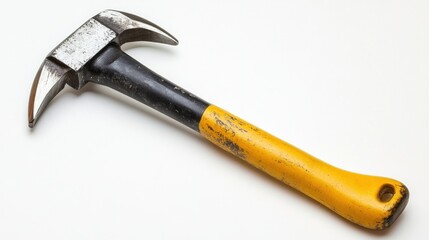 Worn Hammer with Yellow Handle