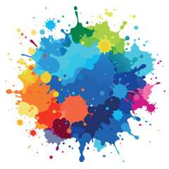 Colorful watercolor splash background vector