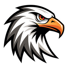 Dynamic vector illustration of an eagle's head